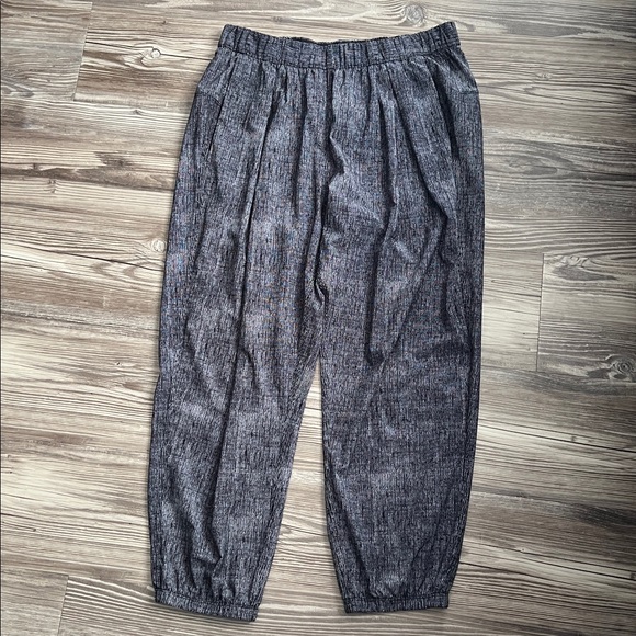 Lululemon Rollin' With My Omies Pant Burlap Texture Black Dune/Black Size 10 - Picture 1 of 7
